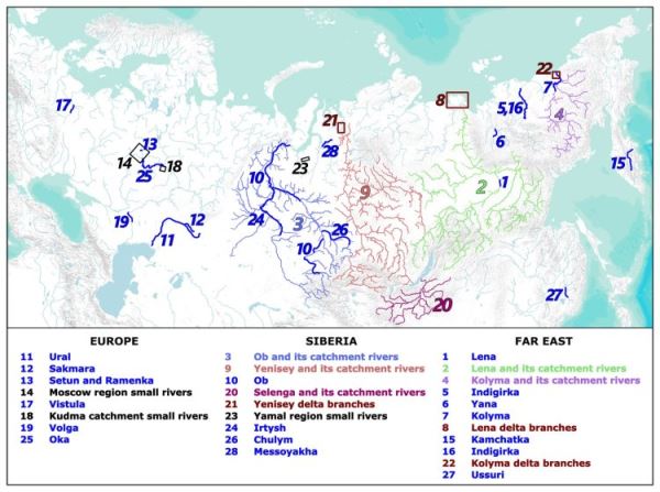 Создана крупнейшая база данных по динамике берегов рек Северной Евразии