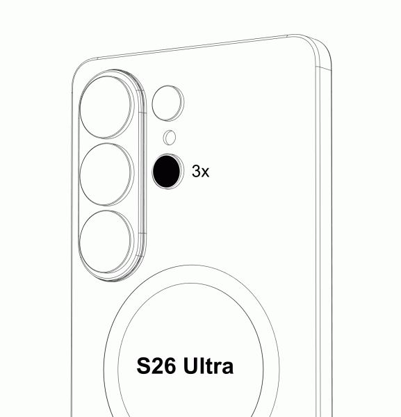 Samsung Galaxy S26, Galaxy S26 Plus и Galaxy S26 Ultra получат одну и ту же камеру с 3-кратным зумом — раскрыты её характеристики