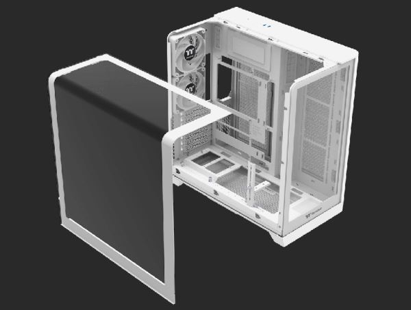 &laquo;Аквариум&raquo; для ПК, но по-новому. Представлен корпус Thermaltake View 390 TG со стеклянной панелью, закрывающей сразу боковую и верхнюю грани