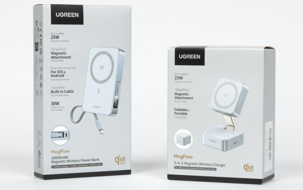 Обзор пауэрбанка Ugreen MagFlow PB773 и зарядного устройства MagFlow W752 с поддержкой технологии Qi2 25W